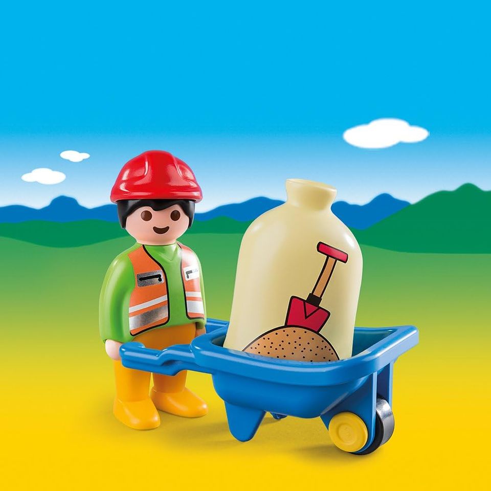 Playmobil 123 Radlader 6775 mit Bauarbeiter 6961 kompl. in Barnstorf