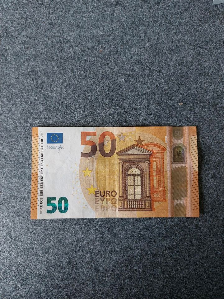 50 Euroschein Euro-Schein 1981 Seriennummer in Frankenthal (Pfalz)