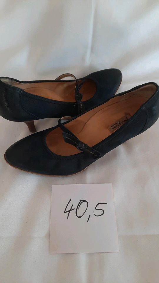 Pumps 40,5 Velourleder marineblau in Melbeck