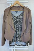 Cardigan Gr 42 Promod Wildlederoptik Braun neuwertig Nordrhein-Westfalen - Borken Vorschau