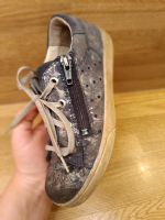 Sneaker halbschuhe Leder blau Glitzer Perlmutt 32 Superfit Schleswig-Holstein - Itzehoe Vorschau