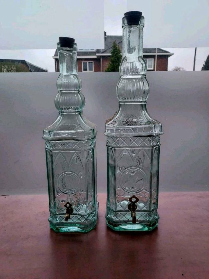 Glasflasche Schmuckflasche hahn flasche 55 cm in Gronau (Westfalen)