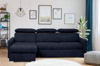 Ecksofa mit Bett,Kasten+Kopfteilverst.in Velour "Blau" Neu Baden-Württemberg - Mannheim Vorschau