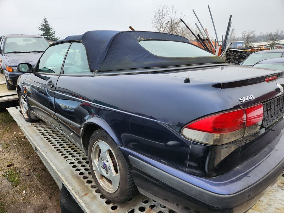 Schlachtfest! Saab 9-3 Cabrio 2,0 Automatik Leder 2006 blau in Eschweiler