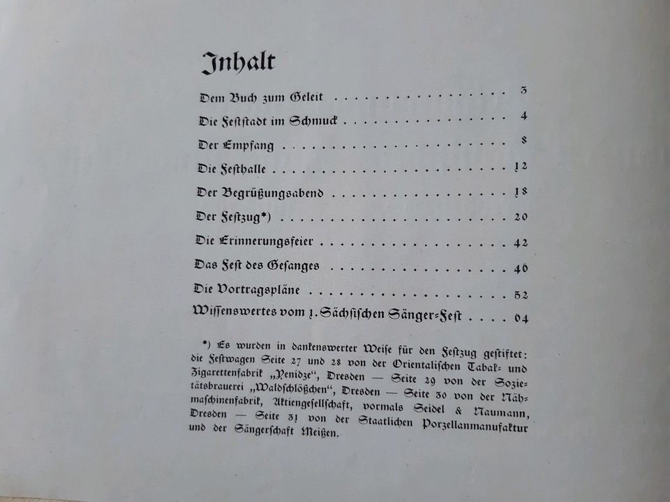 Dresden 1925 *Erinnerung-Blätter zum 1. Sächsischen Sängerbundes* in Gelenau