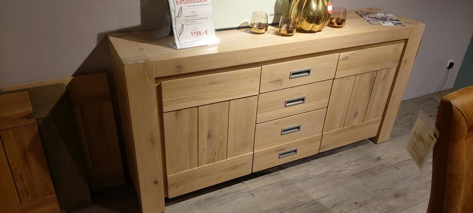 H&H, Sideboard Santorini, Eiche teilassiv, VORHER 1.799 € in Lübeck