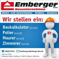Maurer, Zimmerer, Polier ( m / w / d ) Bayern - Grafing bei München Vorschau