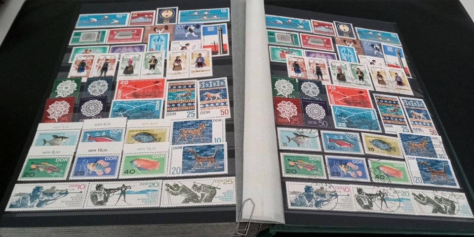 Briefmarken, DDR Sammlung 1953-66 ** und gestempelt, Auflösung in Krefeld