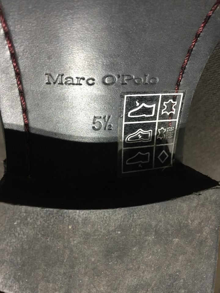 Marc O Polo Damen Stiefel Schwarz Größe 38,5 (5 1/2) in Kronberg im Taunus