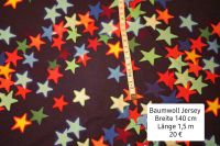 Baumwoll Jersey Gluenz bedruckt Farbe dunkelblau mit Sternen Bielefeld - Brake Vorschau