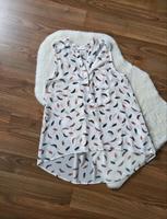 Weiße Kurzarm Bluse mit Federn H&M Niedersachsen - Holzminden Vorschau