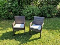 2 Rattan Stühle für draußen Stck 10 € mit Sitzauflage Berlin - Treptow Vorschau