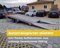 Autotransporter mieten 4,80m x 2,10m Ladefläche 2,7t Zuladung Bayern - Wildenberg Vorschau