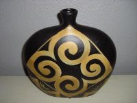 Afrikanische Deko-Vase / Höhe 27,5 cm / Breite 27,5 cm Niedersachsen - Ilsede Vorschau