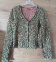 ROSALIE by LANA Strickjacke grün pink Gr S 34 36 Biobaumwolle Bayern - Bogen Niederbay Vorschau