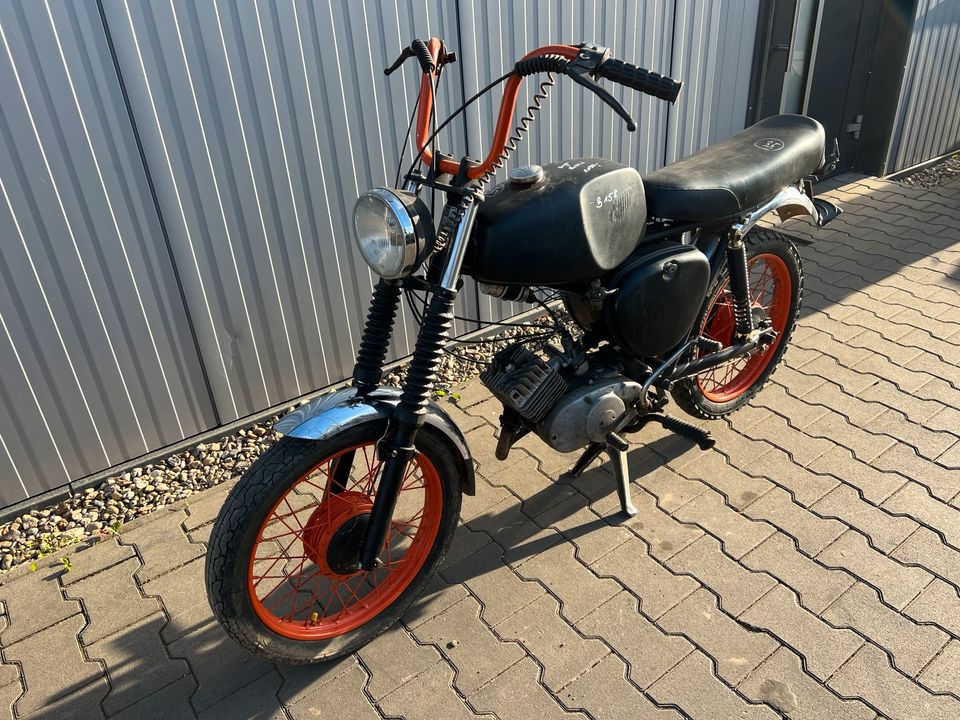 Simson S50 Büffeltank 1978 3-Gang Moped Mofa Roller B189 in Osterweddingen