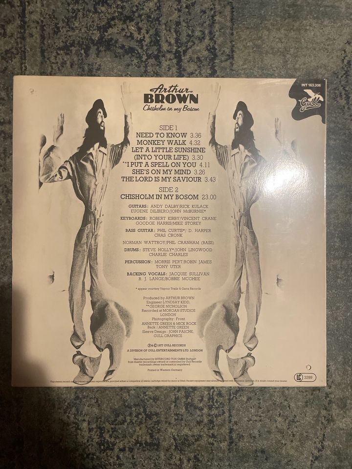 Arthur Brown LP Chisholm in my Bosom Vinyl Schallplatte in Köln