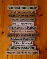 Familienregeln Wandbild Wanddekoration Hessen - Herbstein Vorschau