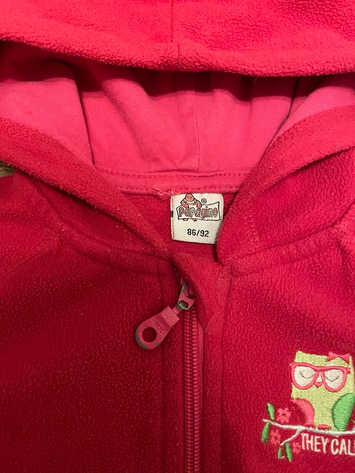 Kinderjacke, Fleecejacke, Sweatjacke, Papagino, Gr. 86/92 in Kellinghusen