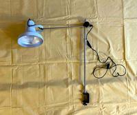 Schreibtischlampe Büro Lampe Gelenklampe 70iger Jahre weiß Thüringen - Erfurt Vorschau