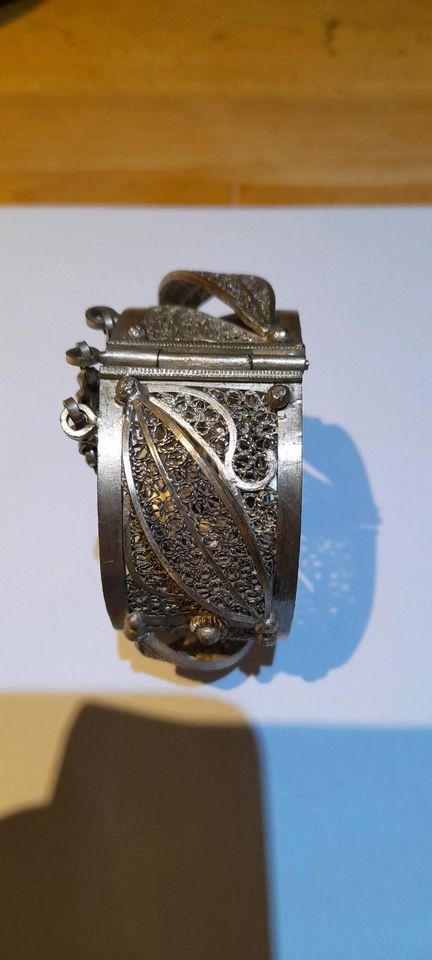 Armband Silber Armreif durcbrochen alt antik in Ehningen