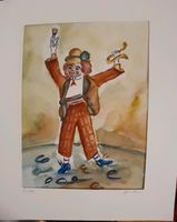 Aquarell Gemälde Clown Rheinland-Pfalz - Siershahn Vorschau