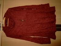 Tunika Bluse weinrot Crincle Gr. 36/38 bonprix bpc langarm Sachsen - Stauchitz Vorschau