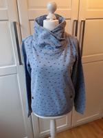 Gina Hoodie mit Schalkragen Gr. S 34/36  Blau gemustert Niedersachsen - Harsum Vorschau