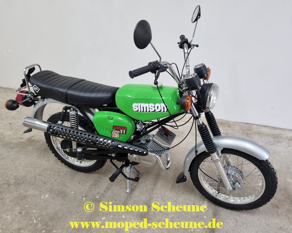 Simson S51 / Enduro / Verkauf / NEU / Motor Werksneu / Neuaufbau in Neustadt