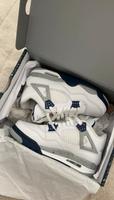 Jordan 4 Retro White Midnight Navy Hessen - Stockstadt Vorschau