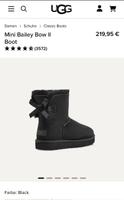 Ugg Boots Stiefel Grösse 40, schwarz knöchelhoch mit Schleife München - Schwabing-West Vorschau