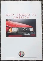 Prospekt Alfa Romeo 75 America 1.8 Turbo, 6V 3.0 5/1987 Nordrhein-Westfalen - Mönchengladbach Vorschau