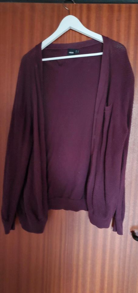 Asos Cardigan Plum boho vintage lila bordeaux Strickjacke 44 XL in Schönberg (Holstein)