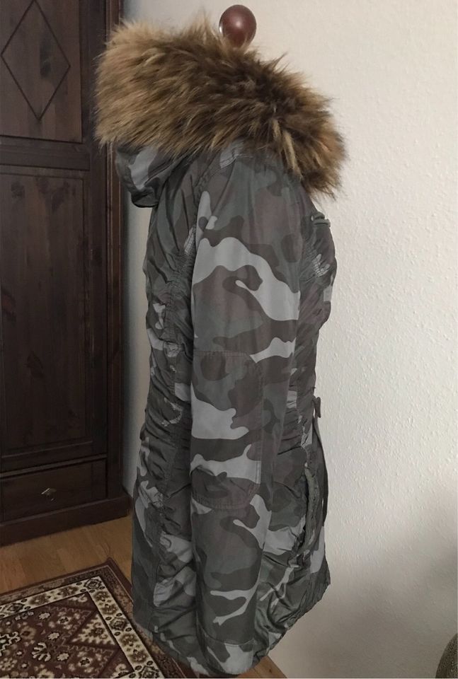 ❤️ DREIMASTER Camouflage Jacke Parka Mantel L *TOP* Khujo Navahoo in Berlin