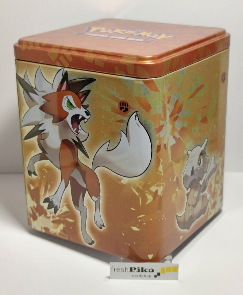 Pokemon Stapel-Tin-Box Wolwerock, Tragosso, Porenta, Mienfoo LEER in Berlin