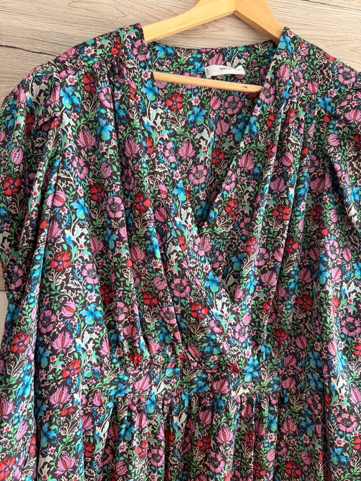 Mango kurzes Kleid 3XL neuwertig floral grün pink in Stuttgart