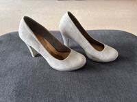 Catwalk Pumps Grau Silber Glitzer 39 Bayern - Bad Feilnbach Vorschau
