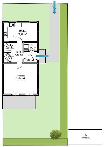 Haus im Haus Familienwohnung mit Garten, PROVISIONFREI! PRIVAT! in Bad Tölz