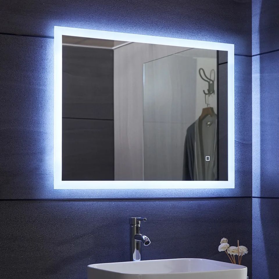 LED Badspiegel 100x60 cm Beschlagfrei Dimmbar Energiesparend in Hainburg