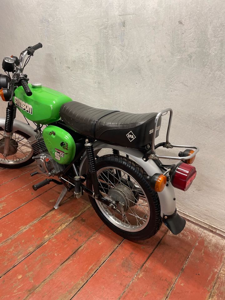 Simson S51 Elektronik 4Gang Saftgrün Originallack KBA Papiere in Werdau