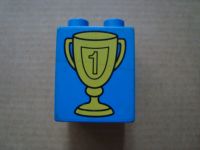 Lego Duplo Bautein blau Motiv Pokal gelb -SELTEN- Baden-Württemberg - Neuenstadt Vorschau