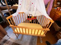 Baby Beistellbett Holz mit Rollen und Himmel Hessen - Lauterbach (Hessen) Vorschau