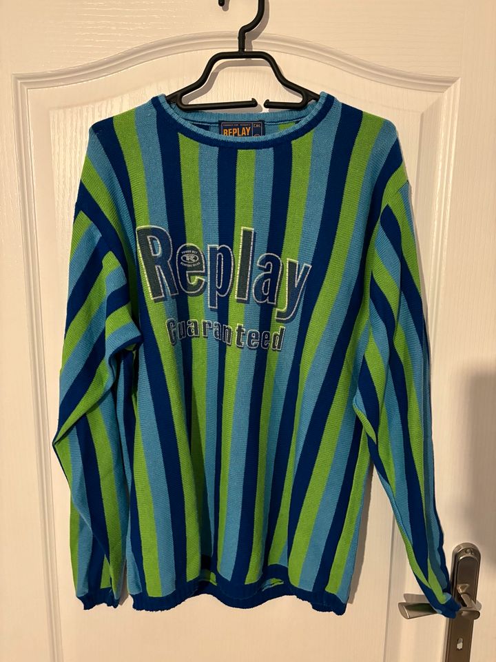 Relay Blue Jeans Sweatshirt Pullover Pulli grün blau L in Prenzlau