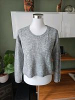 Strickpullover Lochmuster hellgrau meliert Mohair Wolle XS-S Nordrhein-Westfalen - Uedem Vorschau