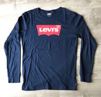Levi’s T-Shirt Gr 164 170 16A Langarm dkl Blau m Logo Niedersachsen - Verden Vorschau