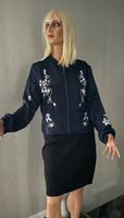 Damen Blazer, Blouson blau mit Applikation sportlich & chick 44 Hessen - Idstein Vorschau