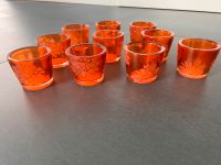 Esprit Glas Kerzenhalter Teelichthalter orange mit Blüten neu Hamburg Barmbek - Hamburg Barmbek-Nord Vorschau