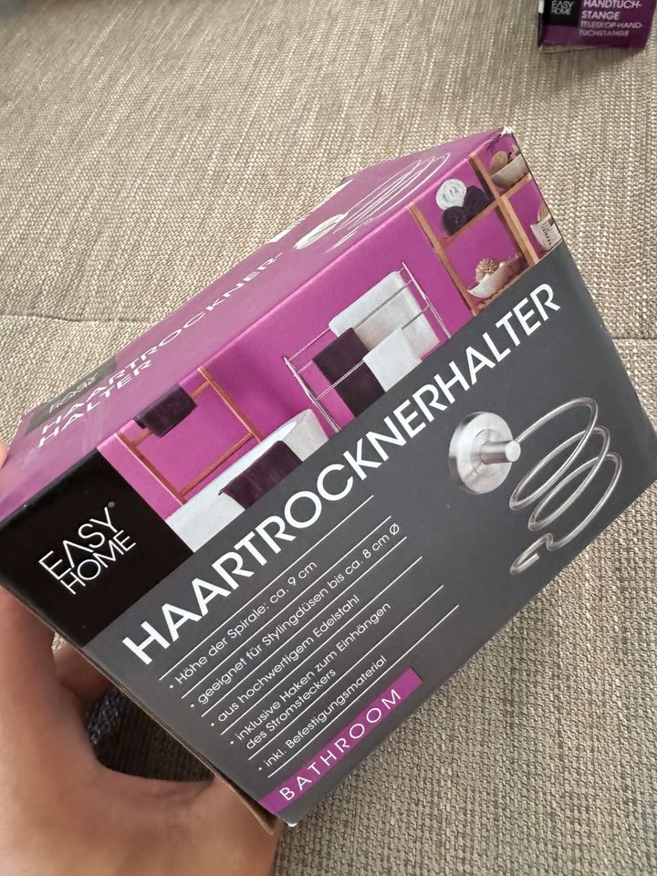 Haartrocknerhalter Edelstahl EASYHOME in Hamburg