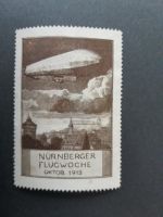 Zeppelin Luftschiff Flugwoche Nürnberg seltene Vignette von 1912 Baden-Württemberg - Albstadt Vorschau