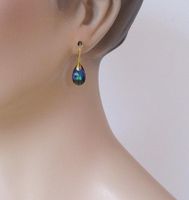 Ohrringe mit Swarovski Steinen 925 Silber vergoldet. Blau. Niedersachsen - Bippen Vorschau